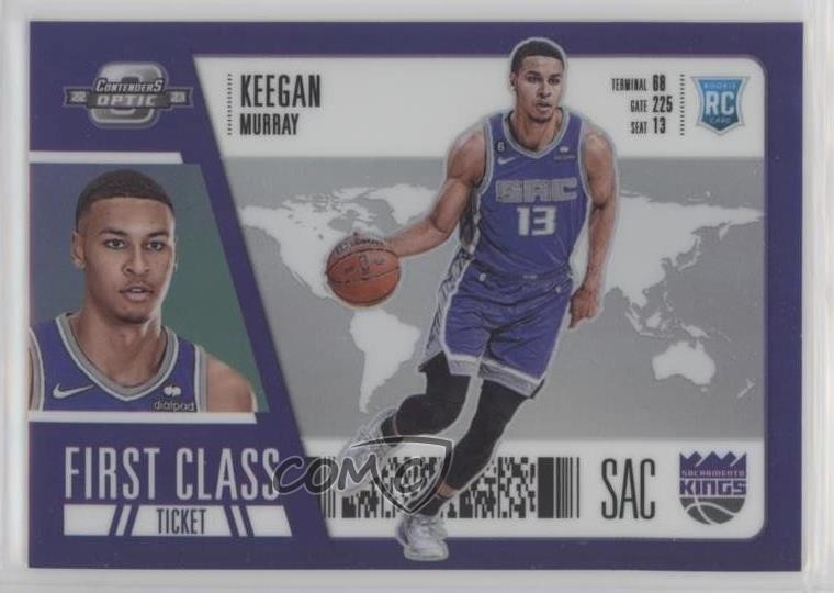 2022-23 Panini Contenders Optic First Class Ticket Keegan Murray #8 Rookie RC