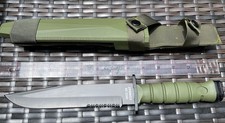 Ontario Knife OKC3S  USMC Combat 8" Blade and Scabbard Green