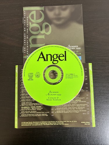 Angel Catalogue & Sampler: Summer 1999 by Various CD Disc & Inlay Only No Case - Picture 1 of 6