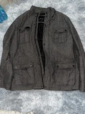Marc Anthony Men’s Jacket Gray Size XXL *Small Rip In The Lining As Pictured 