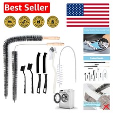 Durable Long Handle Cleaning Brushes for Washers, Dryers, and More - 8-Piece Kit