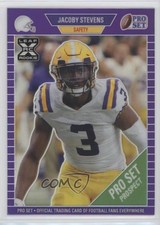 2021 Leaf Pro Set Metal Purple Rainbow 34/50 JaCoby Stevens #34 2qw