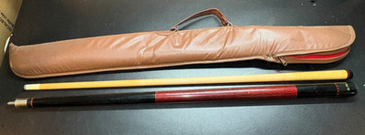 Vintage Players Pool Cue 2 Piece with case