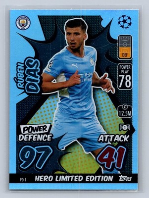 2021-22 Topps Match Attax - Power Defence Ruben Dias #PD1 Manchester City