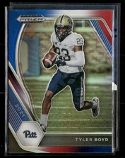 2021 Panini Prizm Draft Picks Collegiate #38 Tyler Boyd Red White and Blue
