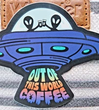 Dutch Bros Coffee Purple UFO Alien Ship Out of This World Coffee March 2025 