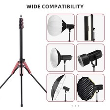 189cm/74.4in Adjustable Tripod Stand Video Light Stand Aluminum Alloy Mater FXXQ