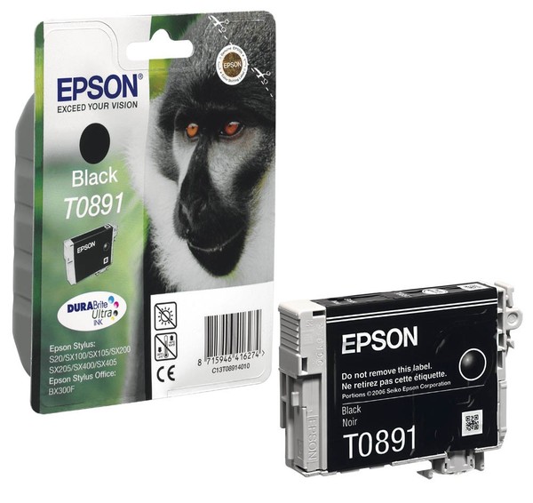 5 Original Epson T0891 Tintenpatronen Stylus Office Bx 300 F-image