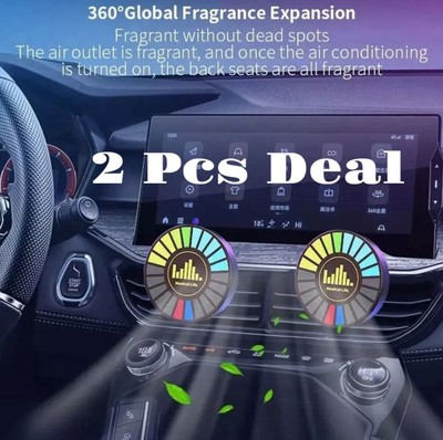 2 Stück Auto Sound Control Pickup Rhythmus Lichter LED 3D Umgebungslampe Sprachgesteuert