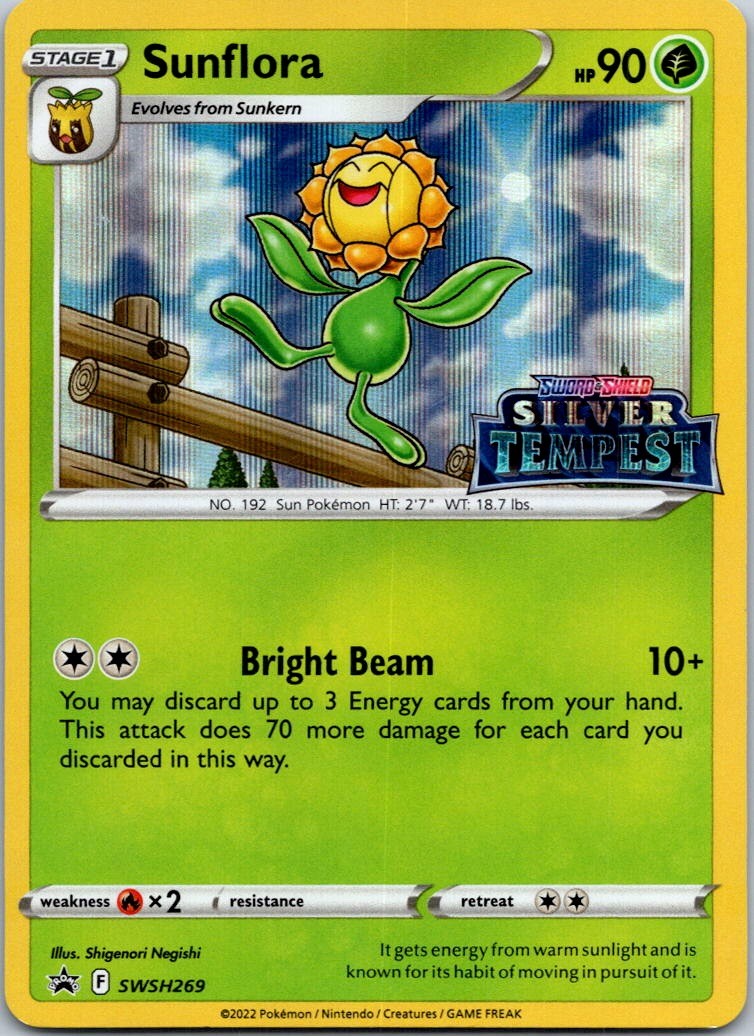 Black Star Promo Sunflora - (Prerelease) SWSH269 Promo SWSH: Sword & Shield Pro