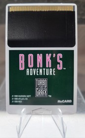 Bonk&rsquo;s Adventure Turbo Grafx 16 Cib TG-16 Complete, Tested, Authentic.