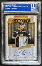 2024-25 Upper Deck The Cup Akil Thomas Gold Foil Patch Auto RC #/24 Kings