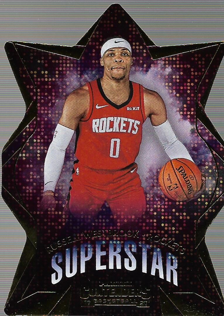 2019-20 Panini Contenders Superstar Die Cuts #5 Russell Westbrook - BSK