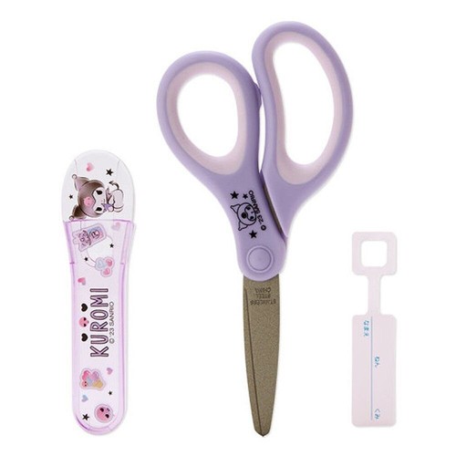 Tijeras Kuromi con tapa de seguridad para oficina y hogar, suministros escolares - Imagen 2 de 4