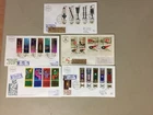 Five Israel registered fdc with sets of 4,5,6 stamps