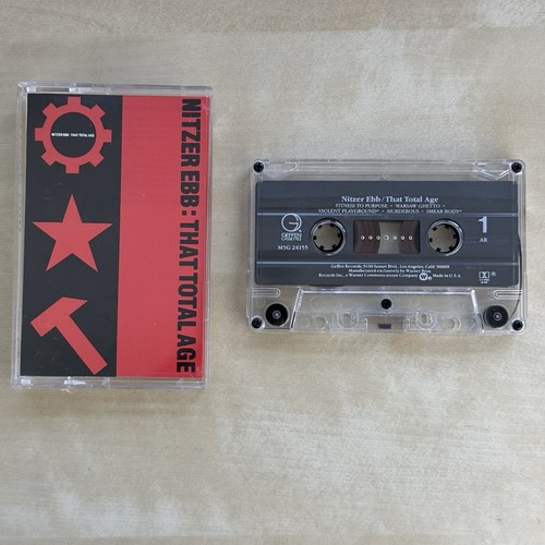 Nitzer Ebb - That Total Age Geffen Records M5G 24155 Cassette Tape TESTED NICE!