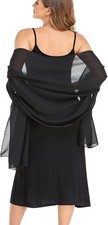 79 18    Chiffon Shawl Wraps for Women Evening Dresses Soft Scarf Formal Wedding