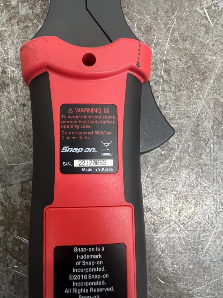 NUEVO Pinza amperimétrica digital Snap-on EEDM570 Foto 3 de 3