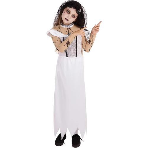 NIÑAS HALLOWEEN ZOMBIE NOVIA NIÑAS DISFRAZ DISFRAZ HORROR CONJUNTO NIÑOS