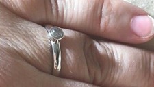 New, Size 9 Barse Sterling Silver Ring with Quartz stone