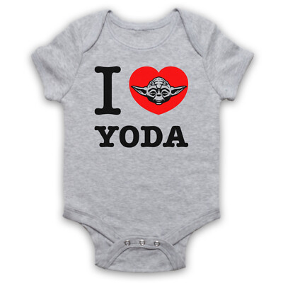 STAR I LOVE YODA LUSTIGER SCI-FI-FILM KULTIGER JEDI-MEISTER BABY WACHSENDER BABYANZUG GESCHENK