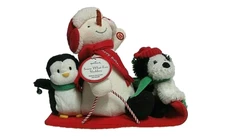 Hallmark 2007 Motion & Sound Snowman, Snow What fun Sledders