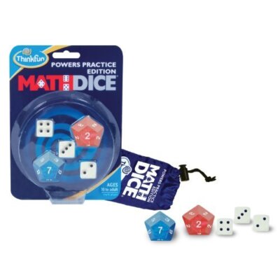 Neu Think Fun ThinkFun Mathe-Würfel Kräfte Mathematik Mathe-Spiel NEU UND VERPACKT seltene Version