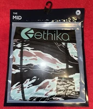 ETHIKA The Mid Men’s Underwear Triste Tigre Print Medium (M) Boxer Brief