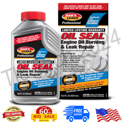 Bar's Leaks Oil Seal Engine Oil Burning & Leak Repair Additive 16.9 oz