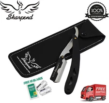 BARBER SALON STRAIGHT CUT THROAT SHAVING RAZOR SHAVETTE RASOIRS RASOI 10 BLADES