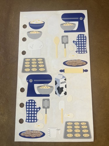 Stickopotamus Binder Adesivi Ritaglio Pronti Blu Cucina Biscotti da forno