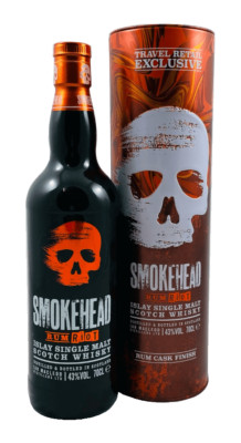 (60,78 /l) Smokehead Rum Riot Islay Single Malt Scotch Whisky 43% 0,7l Flasche