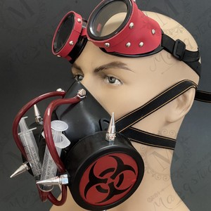 Steampunk Soldier Military Phantom Masquerade Ball Mask Goggle Burning Man Party Steampunk Soldier Military Phantom Masquerade Ball Mask Goggle Burning Man Party
