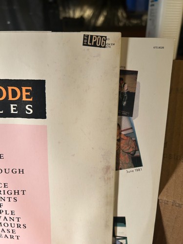 Depeche Mode The Singles Vinyl LP Record Brazil 1988 Smiths Cure Oasis Britpop - Picture 4 of 10