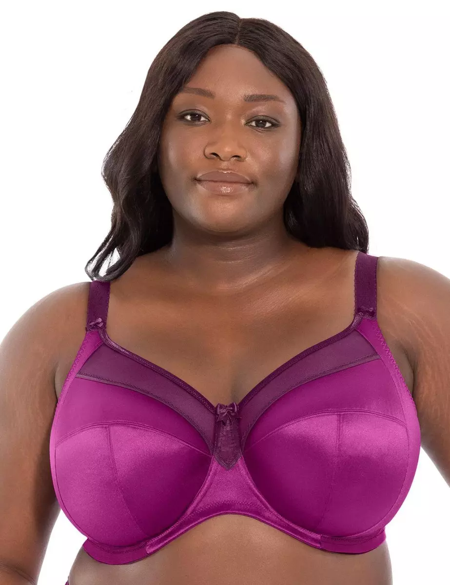 Goddess Keira Underwired Bra Full Coverage Fuller Figure Bras 6090 Magenta  Mix