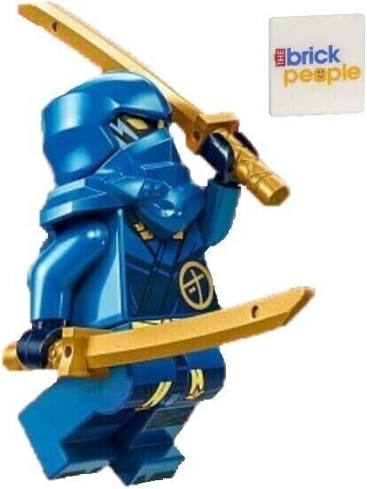 LEGO Ninjago Dragons Rising: Jay Minifigure with Dual Swords Blue