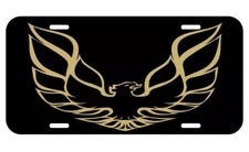 FIREBIRD LICENSE PLATE TAG TRANS AM PONTIAC METAL CUSTOM
