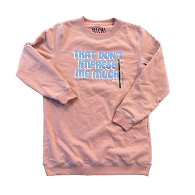 Shania Twain Sweater Medium That Don t Impress Me Much Crewneck Sweatshirt Pink