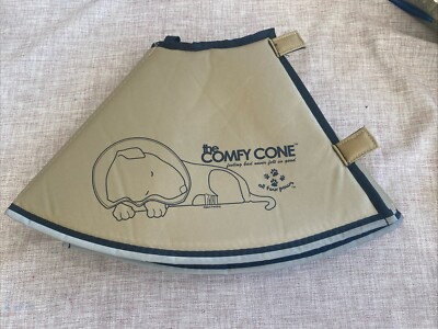 All Four Paws Comfy Cone E-Collar for Dogs & Cats, Tan, Sz Large