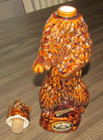Ezra Brooks Empty Whiskey Decanter Golden Brown Grizzly Bear Vintage 1968 Man Ca — photo 5