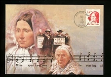US FDC #2176 Julia Ward Howe 1987 Great Americans Fleetwood Cachet Maximum Card
