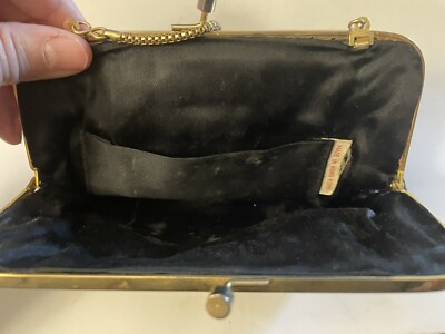 ⭐︎Antique hongkong made ビーズ bag Antique Beaded Handbag Made In Hong Kong White Small Clutch