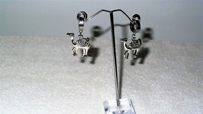 Camel Ride Safari Humps Pair of Earrings Jewelry Piercing Fashion Hoops Handmade