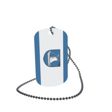Dog Tag Flag Bunting Greven Dog Tag Aluminium 30 x 50mm