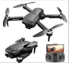 F198 Foldable Drones 4K Dual Camera HD FPV Wifi Remote Control ObstacleAvoidance