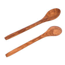 Olive Wood Soup Spoon 23.00 cm / 9.06" - Beautiful wooden Spoon. Handmade Gifts