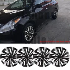 For Nissan Versa 15" Set of 4 Wheel Covers Hubcaps fit R15 Tire & Steel Rim