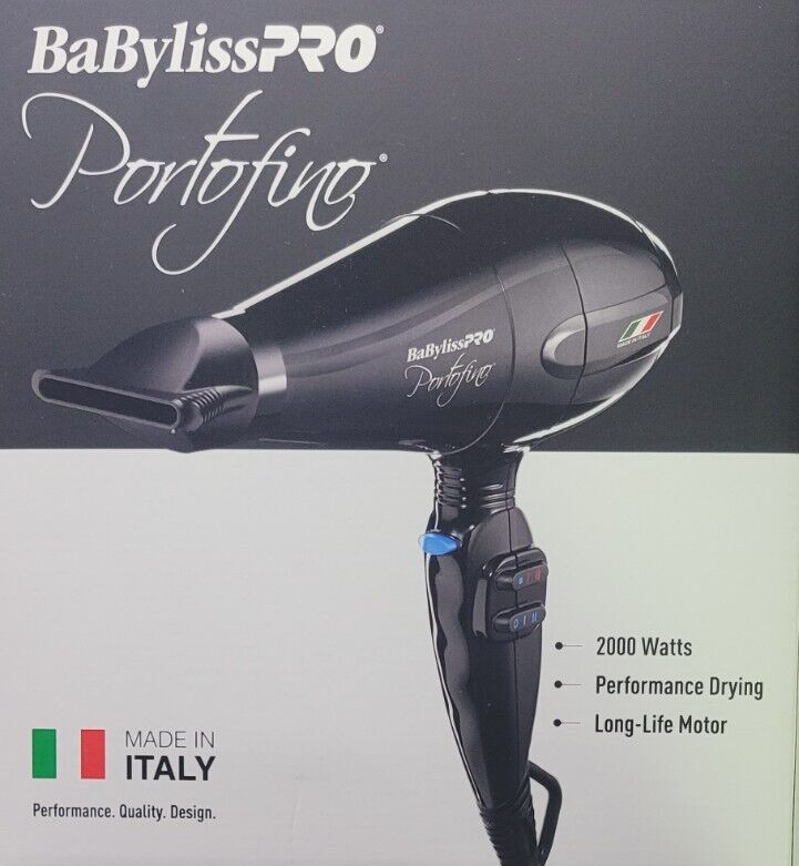 Babyliss #BPOR1 NANO TITANIUM PORTOFINO DRYER - BLACK  display picture 1