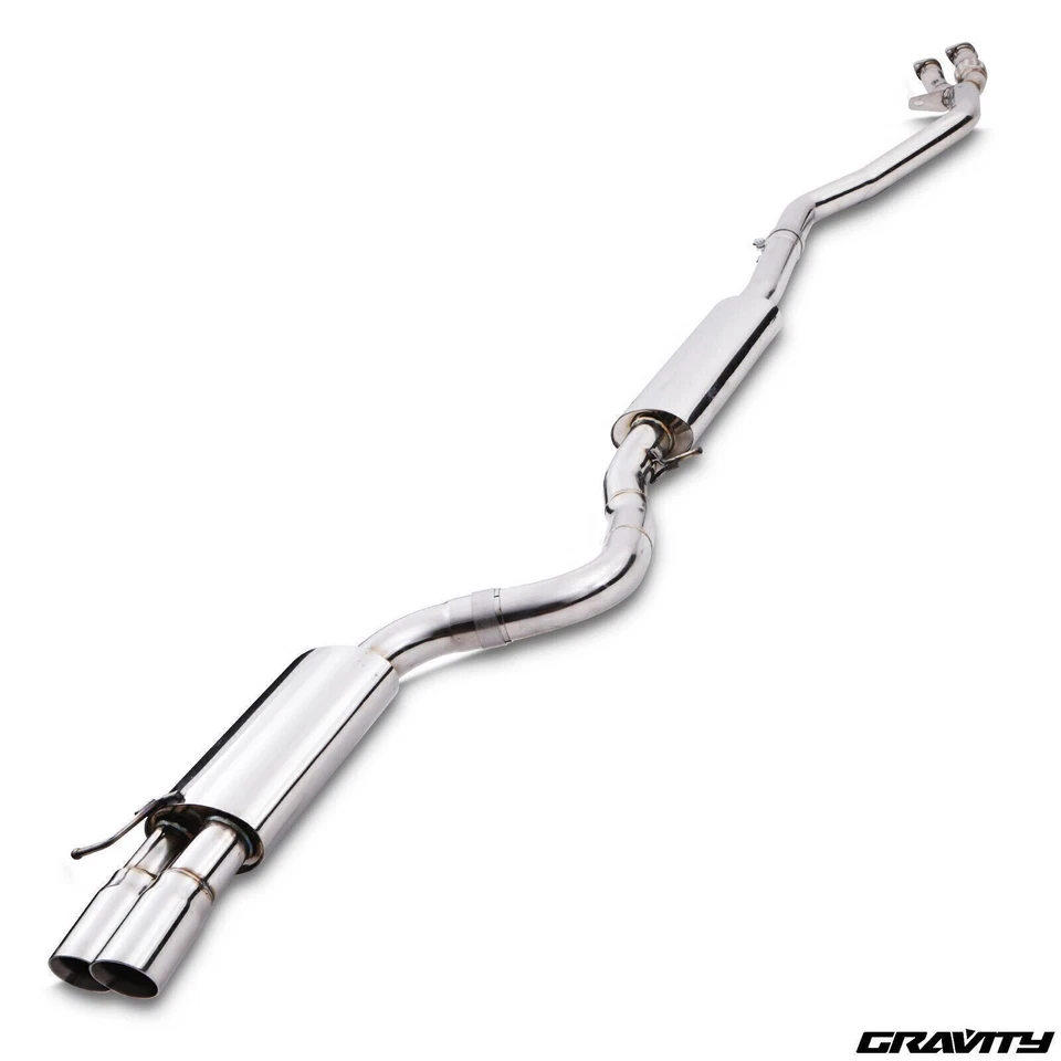 STAINLESS CAT BACK EXHAUST SYSTEM FOR BMW E90 E91 E92 323i 325i 3 SERIES N52 05+