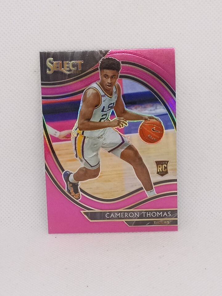 Cameron Thomas RC 2021-22 Chronicles Draft Picks Pink Select Prizm # 290 Nets